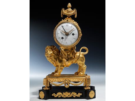 Bedeutende Louis XVI-Pendule „Au Lion“